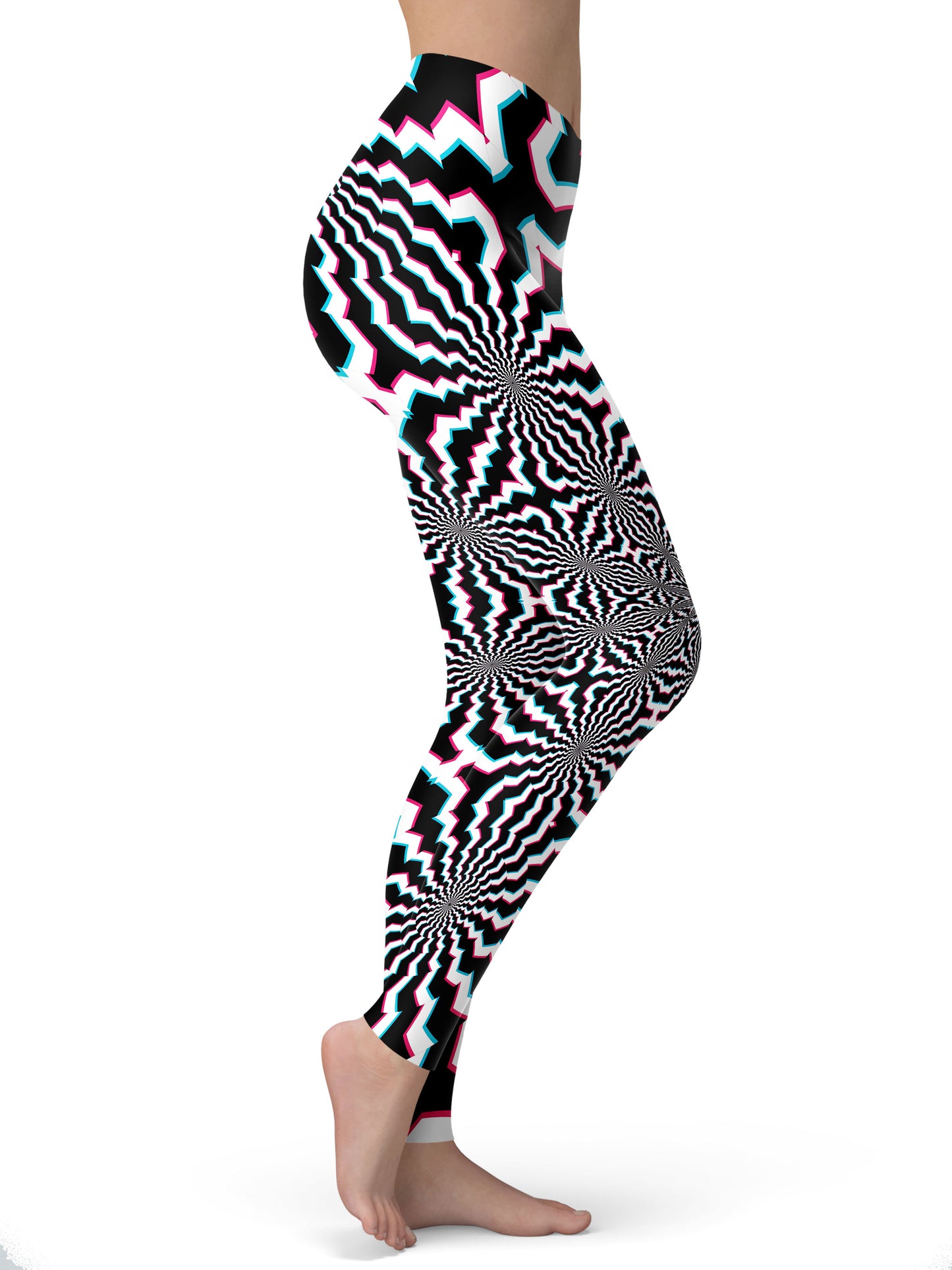 Fractal Ripples Leggings, Art Design Works, | iEDM