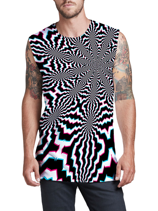 Fractal Ripples Men's Muscle Tank, Art Design Works, | iEDM