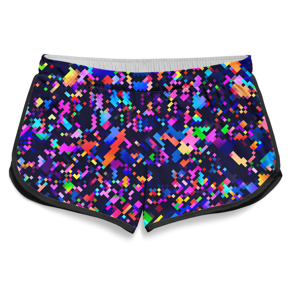 8-Bit Confetti Women's Retro Shorts, Art Design Works, | iEDM