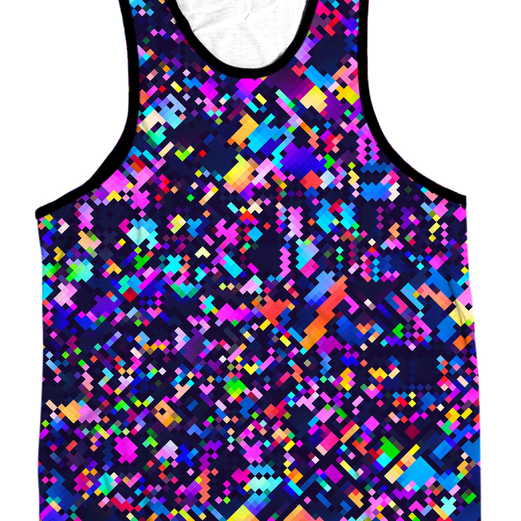 8-Bit Confetti Men's Tank and Shorts Combo, Art Design Works, | iEDM