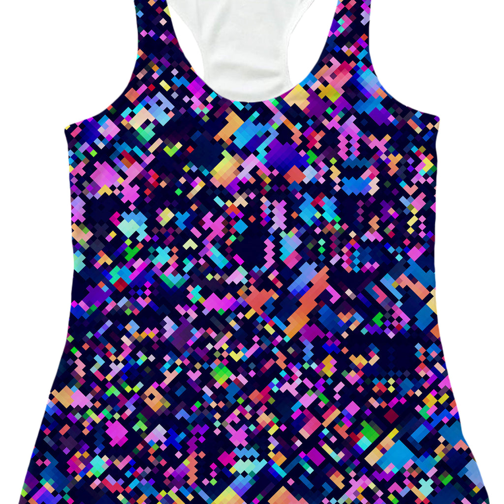 8-Bit Confetti Women's Tank and Leggings Combo, Art Design Works, | iEDM