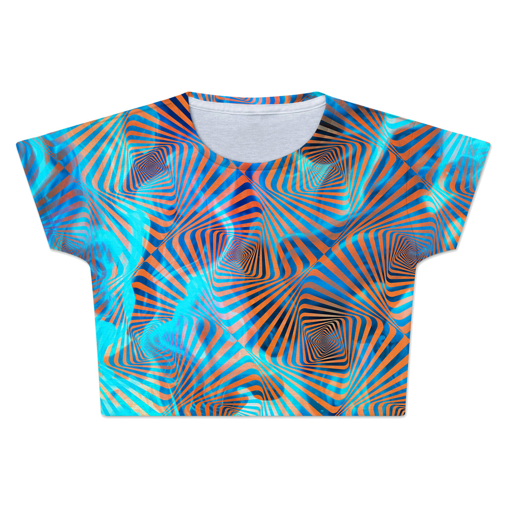 Aqua Plasma Crop Tee, Art Design Works, | iEDM