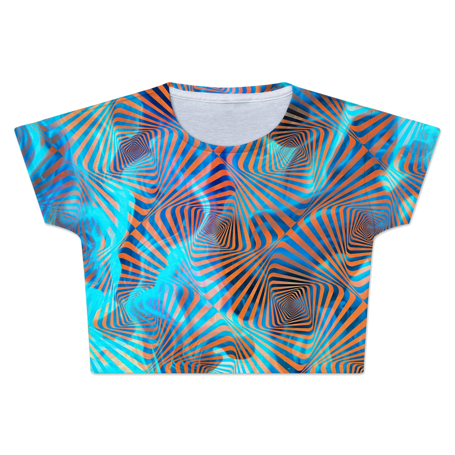 Aqua Plasma Crop Tee, Art Design Works, | iEDM