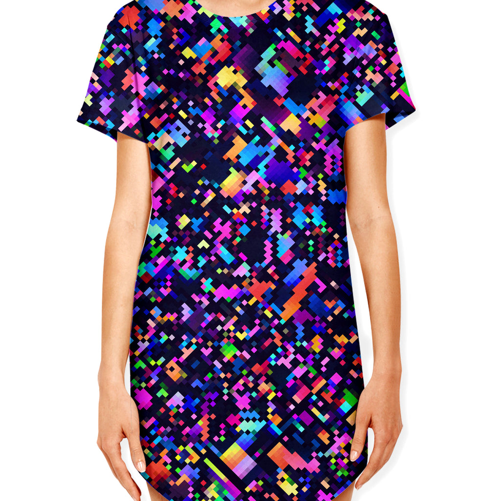 8-Bit Confetti Drop Cut Unisex T-Shirt, Art Design Works, | iEDM