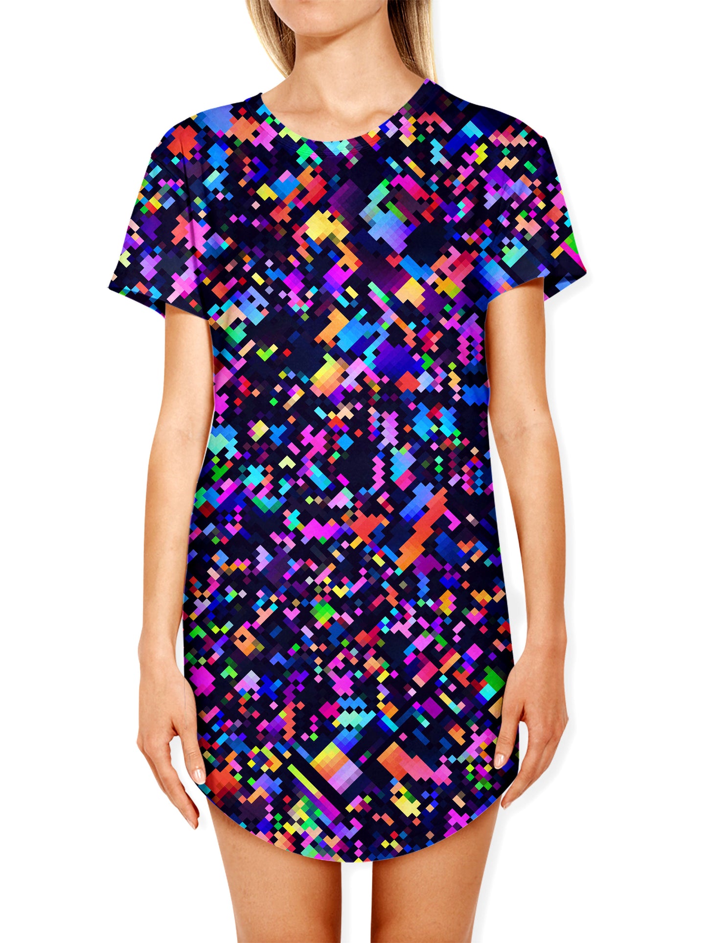 8-Bit Confetti Drop Cut Unisex T-Shirt, Art Design Works, | iEDM