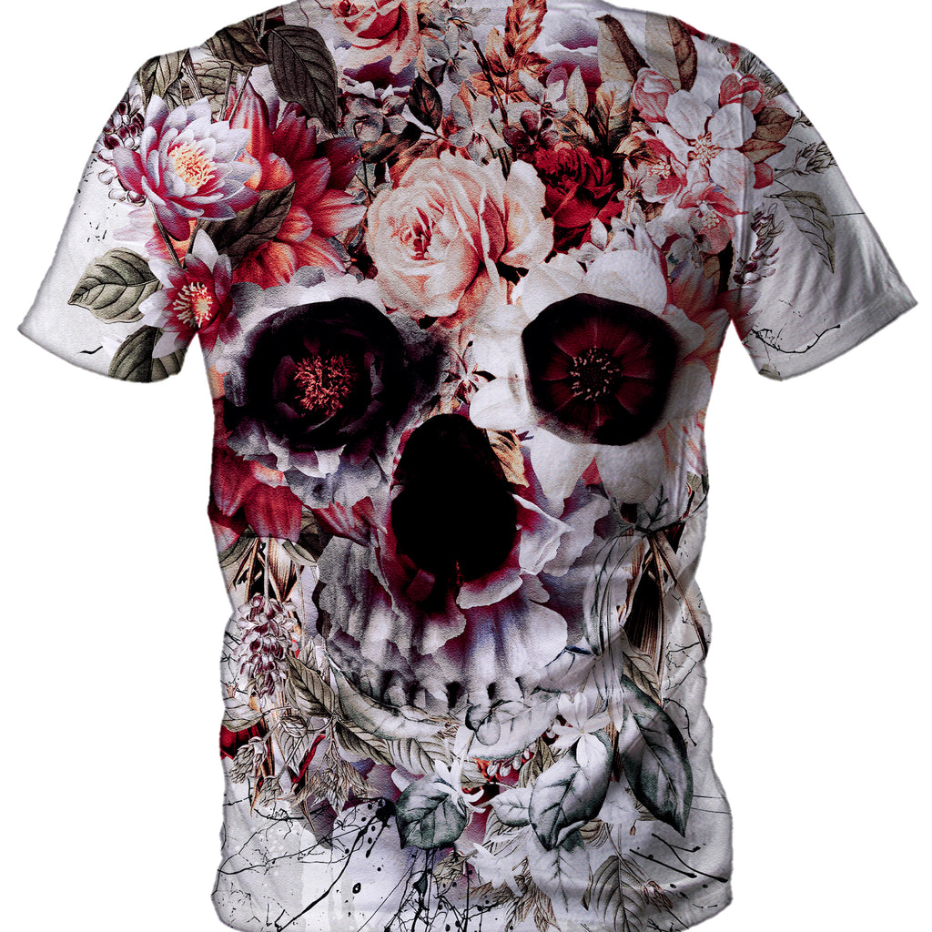 Floral Skull Men's T-Shirt, Riza Peker, | iEDM