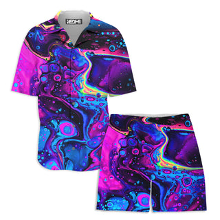 BrizBazaar - Acid Bath Lounge Shirt and Shorts Combo