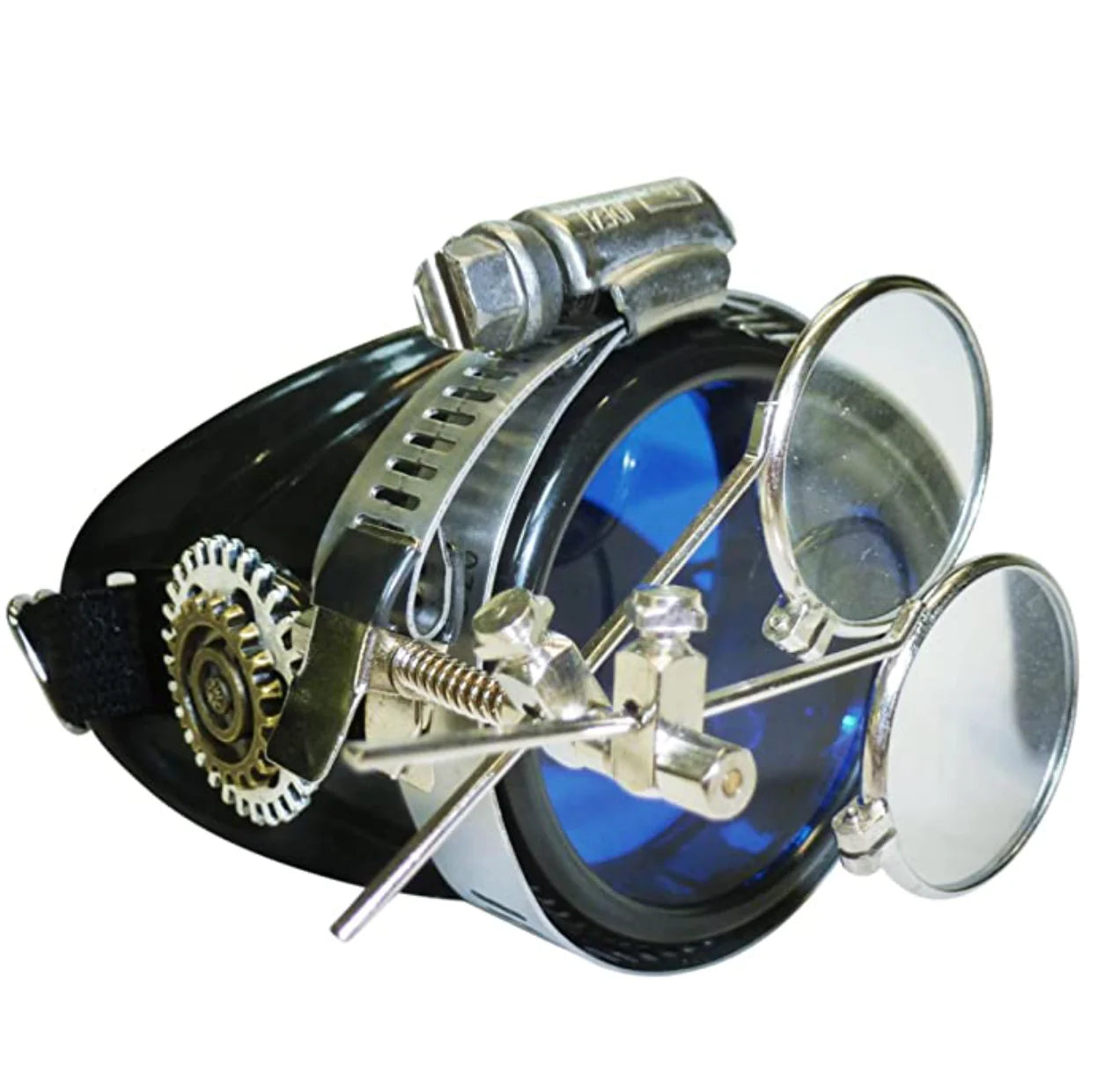 Airship Captain Pirate Eyepatch Monocle Rave Goggle With Magnifying Eye Loupes - iEDM