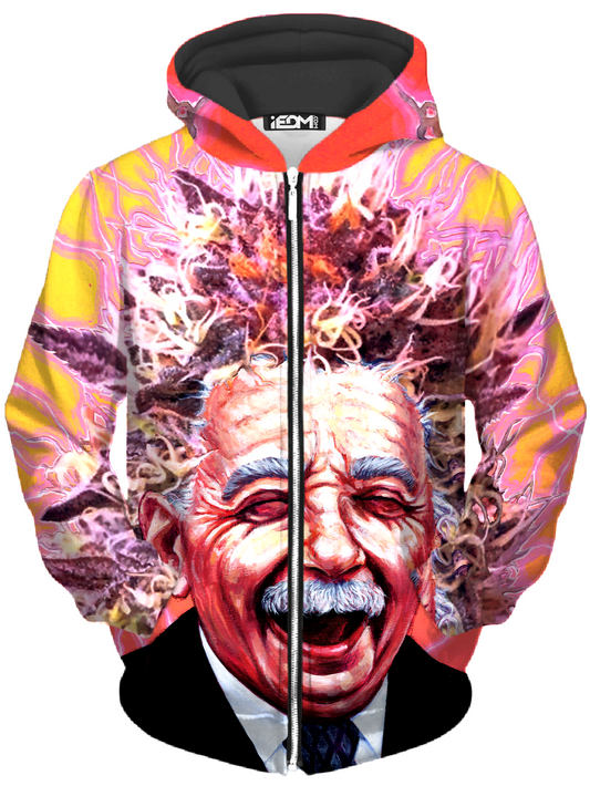 Albert Pinestein Unisex Zip-Up Hoodie - iEDM