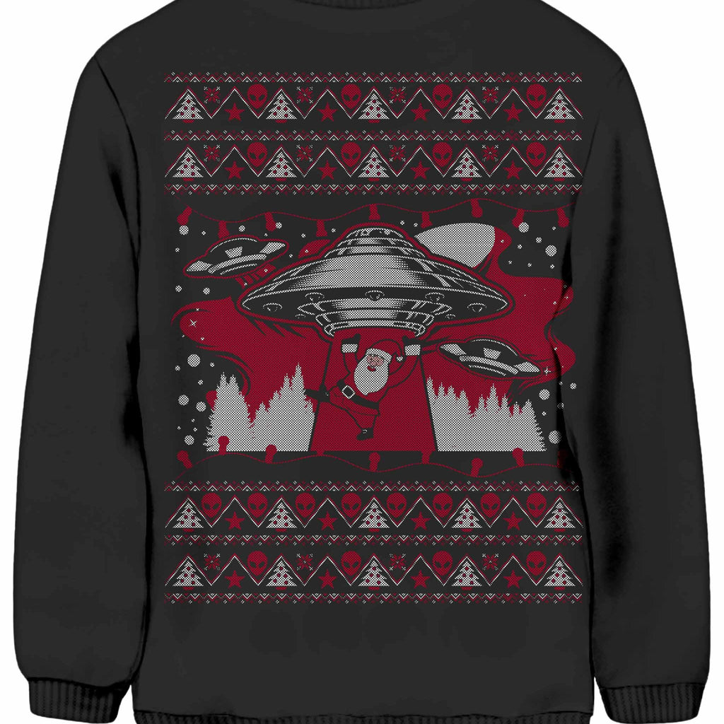 Santa Abduction Dark Ugly Sweatshirt, iEDM, | iEDM