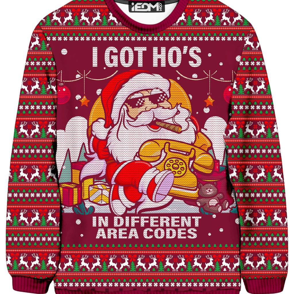 Santa Pimp Ugly Sweatshirt