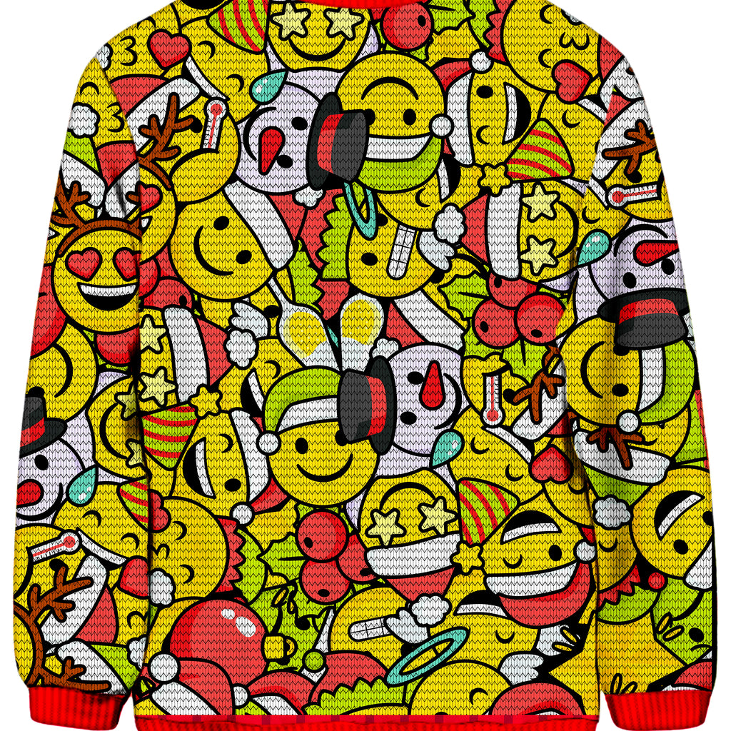 Emoji Christmas Ugly Sweatshirt