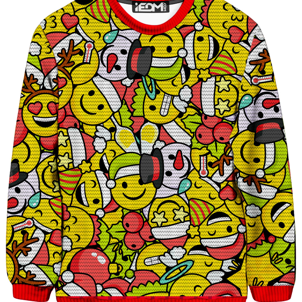 Emoji Christmas Ugly Sweatshirt