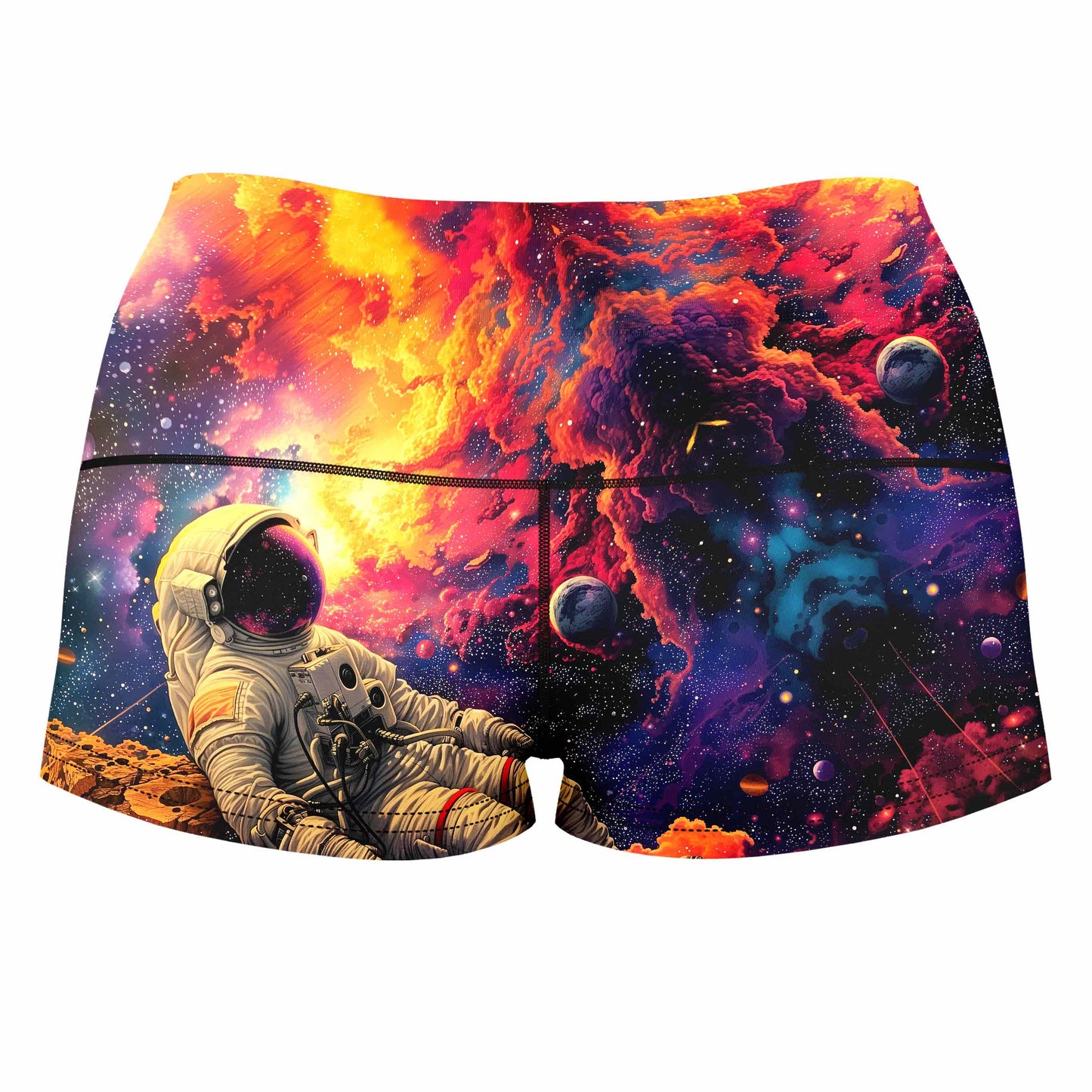 Astro Journey High-Waisted Women's Shorts