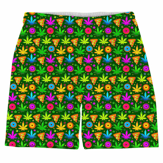 Ganja Motif Weekend Shorts - iEDM