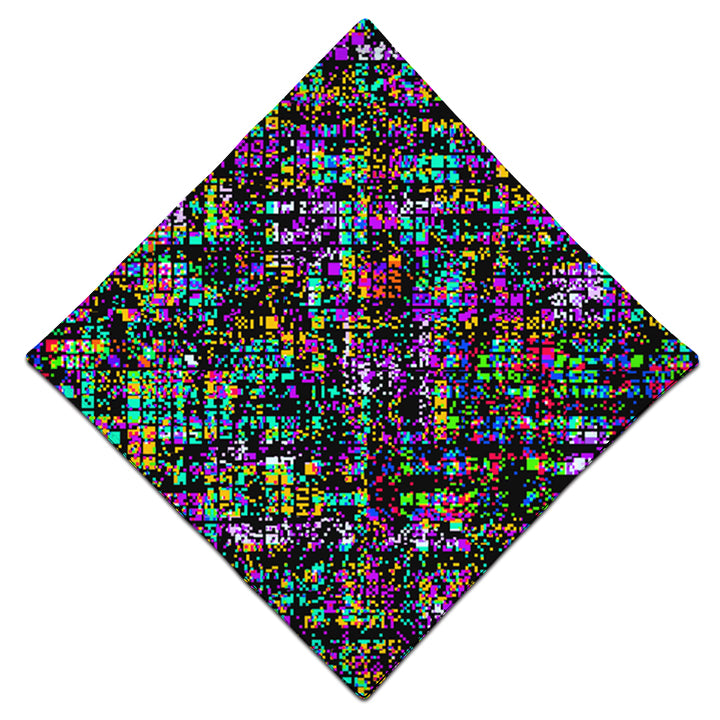 8-Bit Trippy Glitch Bandana - iEDM