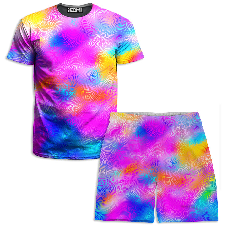 Candy Clouds Men's T-Shirt and Shorts Combo - iEDM