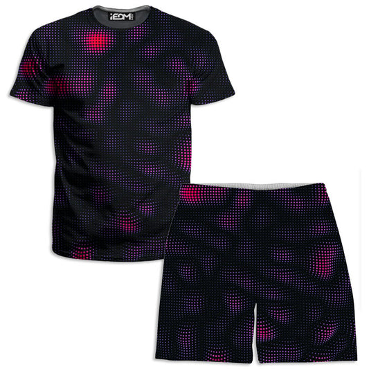 Halftone Drift Men's T-Shirt and Shorts Combo - iEDM