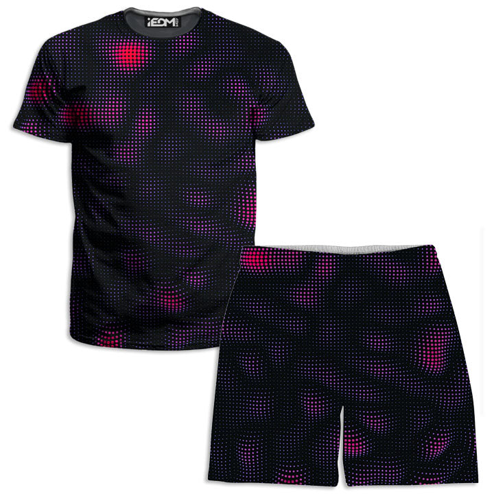 Halftone Drift Men's T-Shirt and Shorts Combo - iEDM