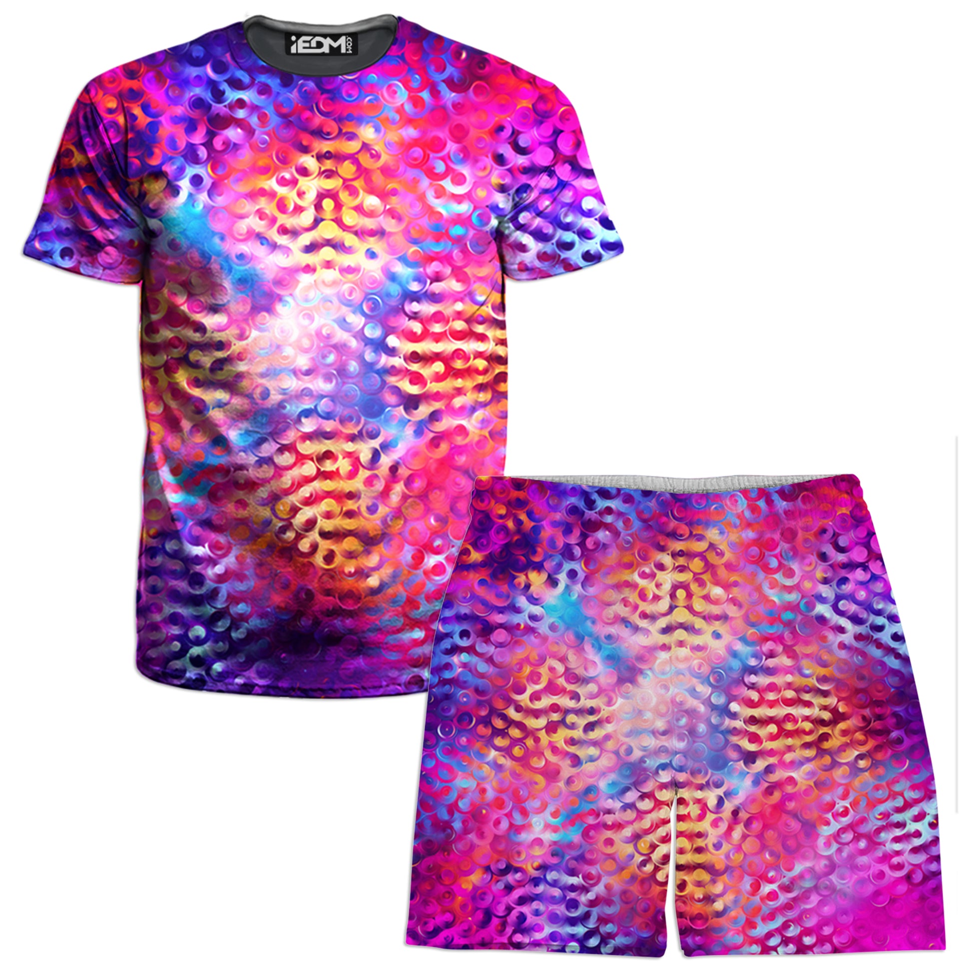 Iridescent Flow Men's T-Shirt and Shorts Combo - iEDM