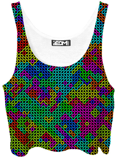 Kaleidoscope Mesh Crop Top - iEDM