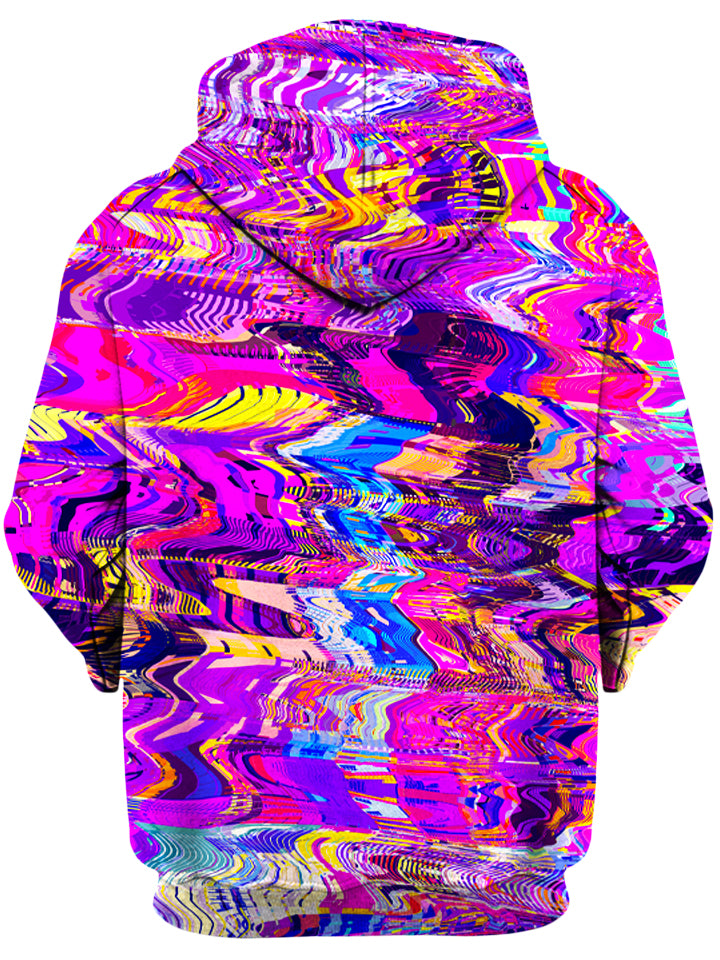 Purple Acid Glitch Waves Unisex Hoodie - iEDM