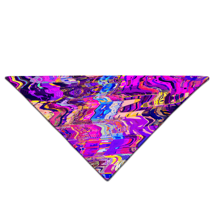 Purple Acid Glitch Waves Bandana - iEDM