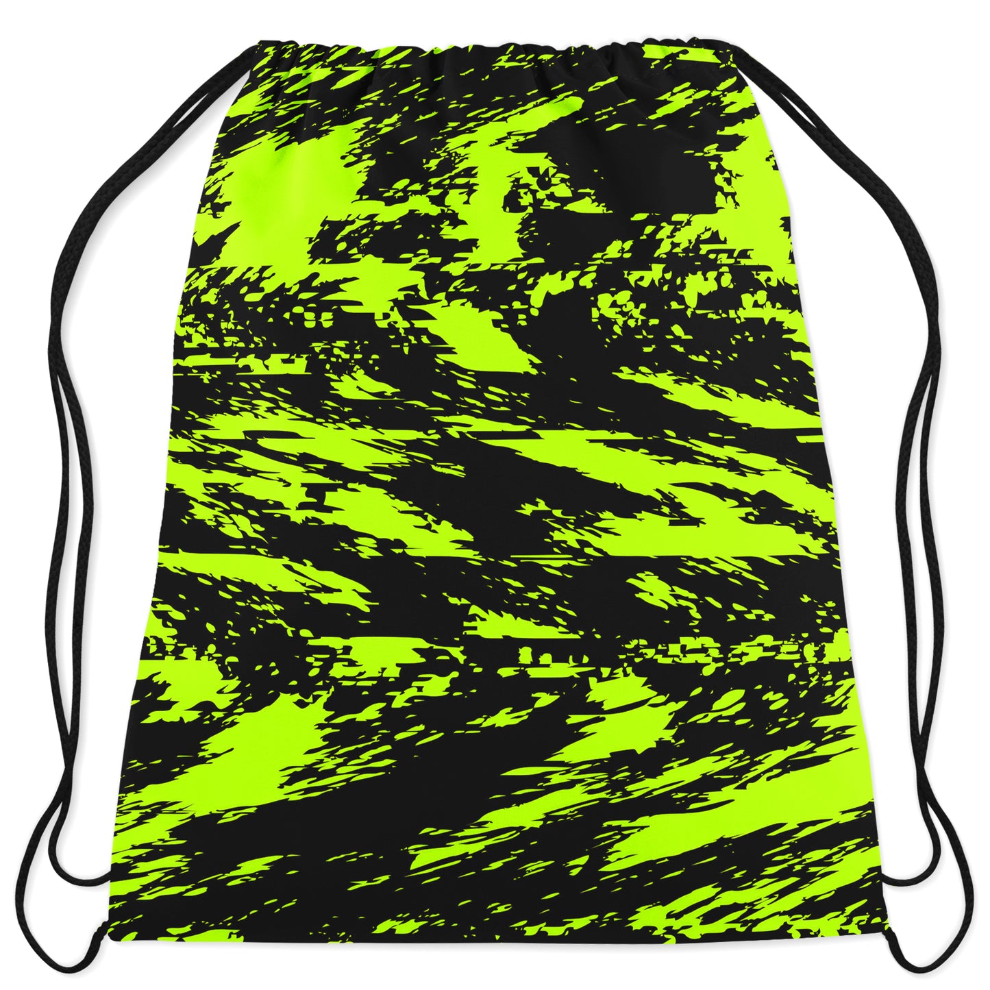 Black Lime Bolt Glitch Drawstring Bag, Big Tex Funkadelic, | iEDM