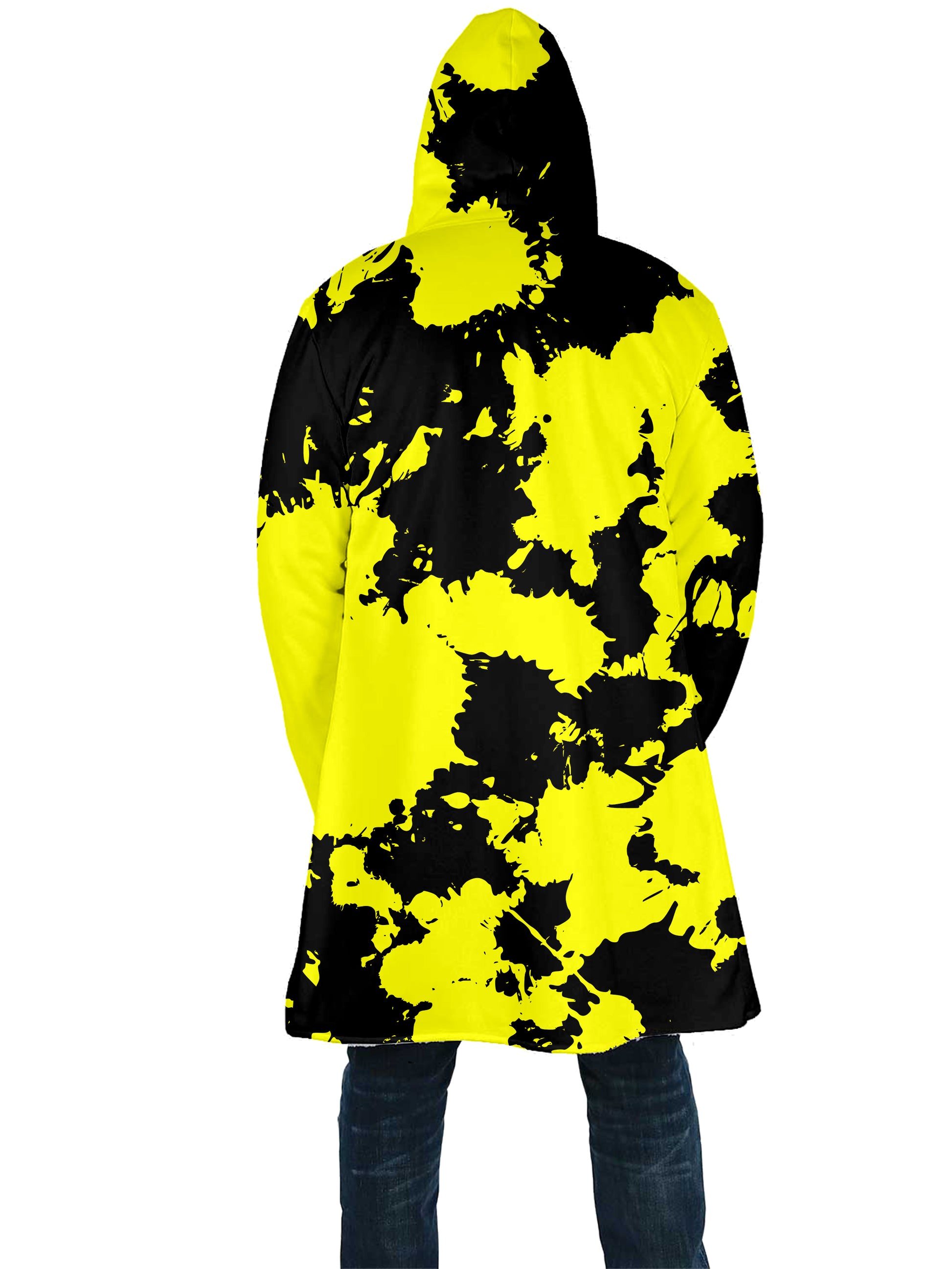 Yellow and Black Paint Splatter Cloak, Big Tex Funkadelic, | iEDM