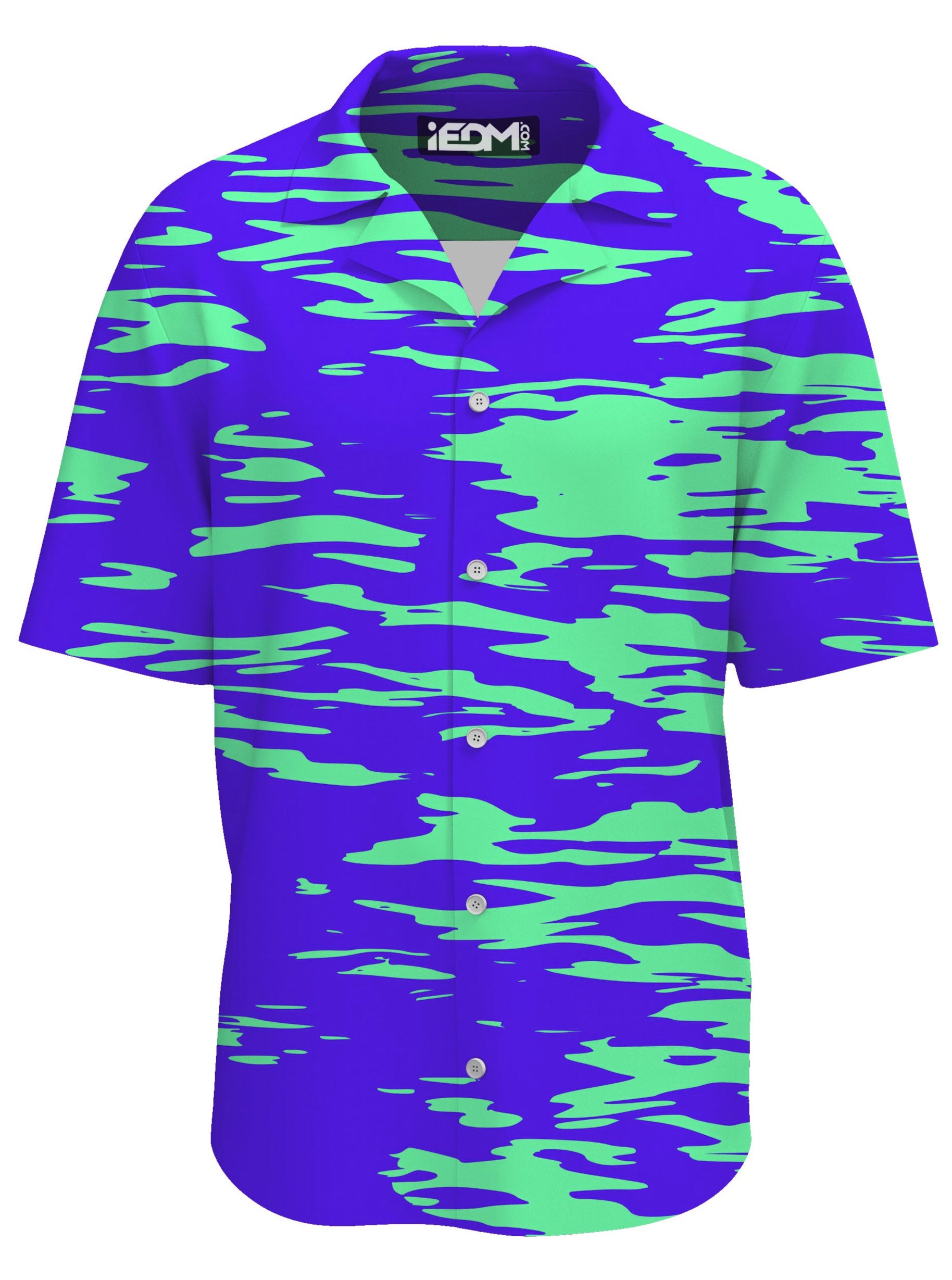Purple Mint Rave Zebra Stripe Hawaiian Shirt, Big Tex Funkadelic, | iEDM