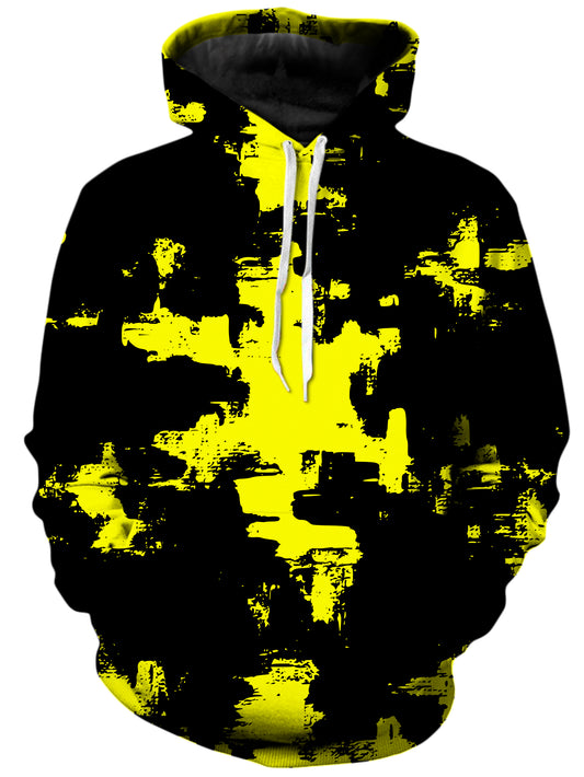 Black and Yellow Abstract Unisex Hoodie, Big Tex Funkadelic, | iEDM
