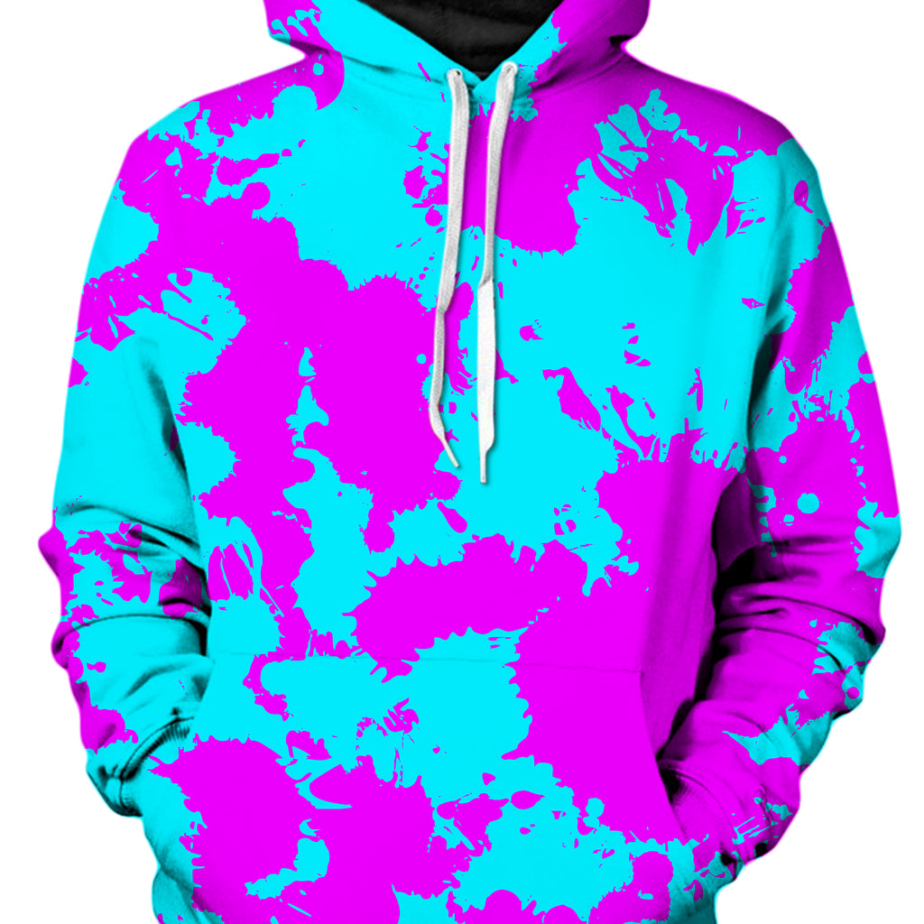 Blue and Purple Paint Splatter Hoodie and Joggers Combo, Big Tex Funkadelic, | iEDM