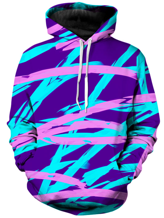 Purple and Blue Rave Abstract Unisex Hoodie, Big Tex Funkadelic, | iEDM
