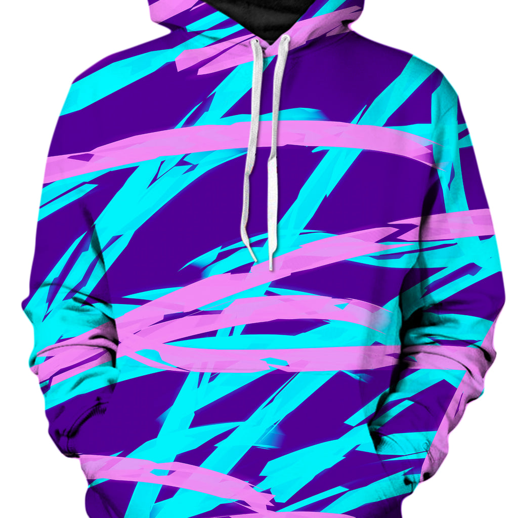 Purple and Blue Rave Abstract Hoodie and Leggings Combo, Big Tex Funkadelic, | iEDM