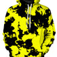 Yellow and Black Paint Splatter Hoodie and Leggings Combo, Big Tex Funkadelic, | iEDM