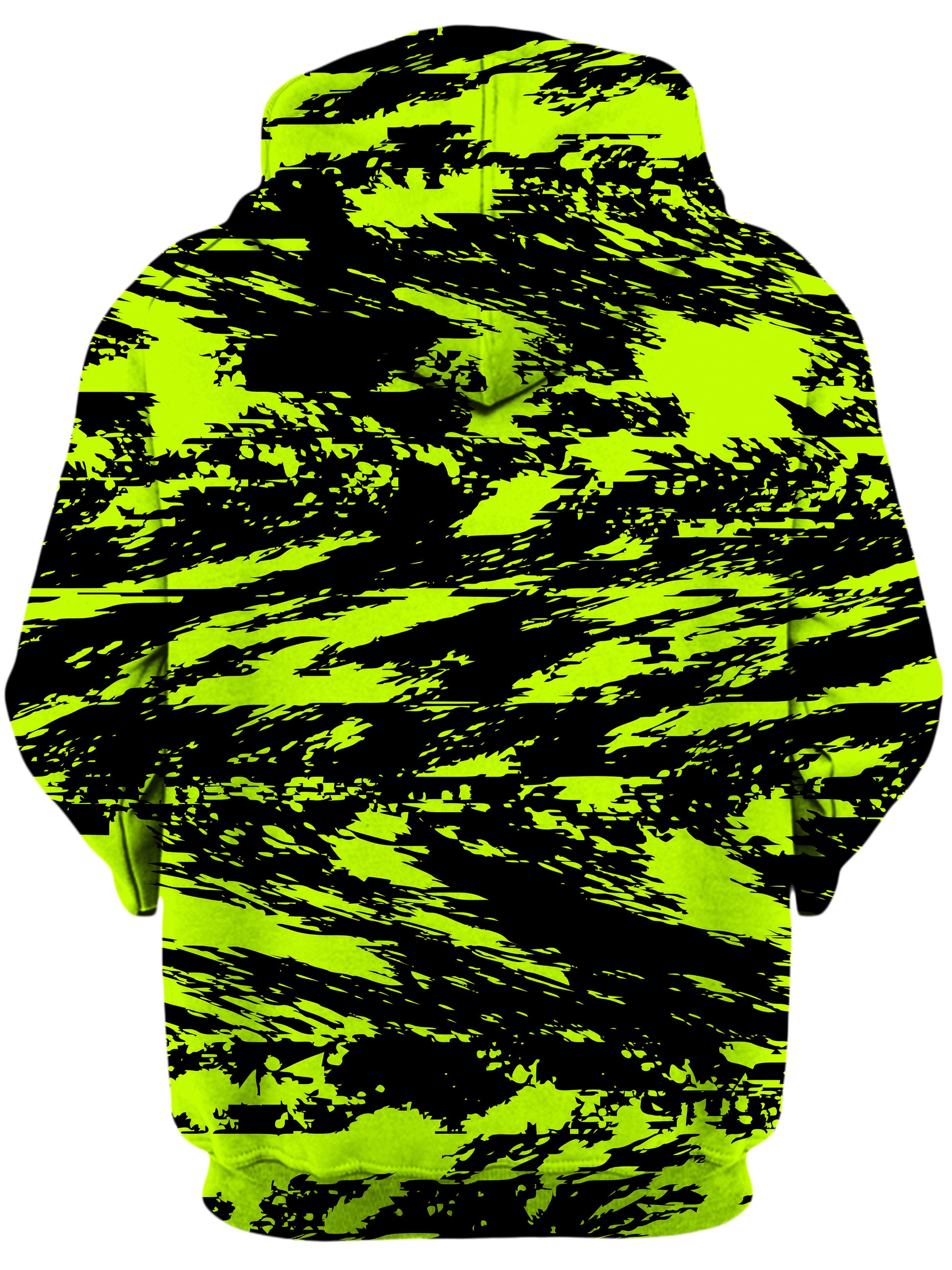 Black Lime Bolt Glitch Unisex Zip-Up Hoodie, Big Tex Funkadelic, | iEDM