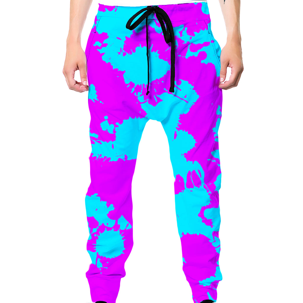 Blue and Purple Paint Splatter Hoodie and Joggers Combo, Big Tex Funkadelic, | iEDM