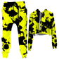 Yellow and Black Paint Splatter Crop Hoodie and Joggers Combo, Big Tex Funkadelic, | iEDM