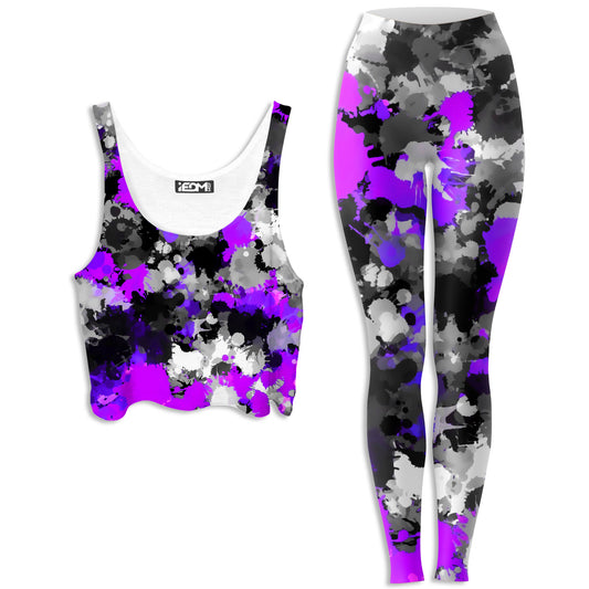 Purple Drip Crop Top and Leggings Combo, Big Tex Funkadelic, | iEDM
