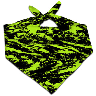 Big Tex Funkadelic - Black Lime Bolt Glitch Bandana