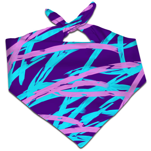 Purple and Blue Rave Abstract Bandana, Big Tex Funkadelic, | iEDM