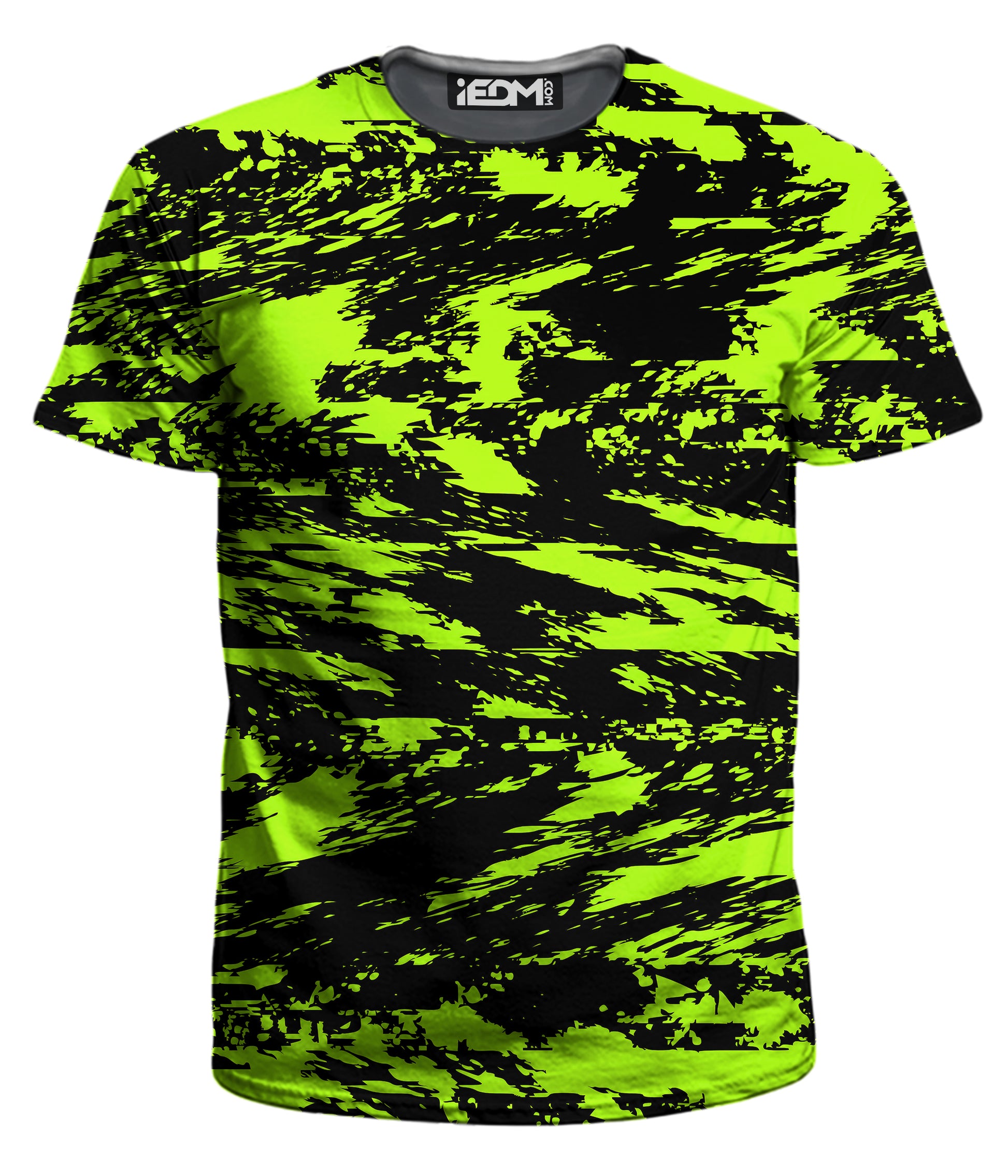 Black Lime Bolt Glitch T-Shirt and Shorts with Bucket Hat Combo, Big Tex Funkadelic, | iEDM