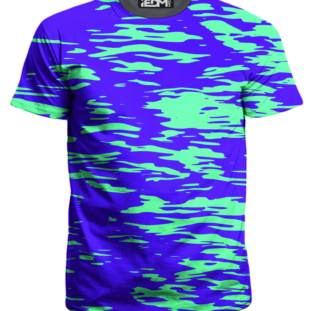 Purple Mint Rave Zebra Stripe T-Shirt and Shorts with Bucket Hat Combo, Big Tex Funkadelic, | iEDM