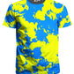 Yellow and Blue Paint Splatter Men's T-Shirt, Big Tex Funkadelic, | iEDM