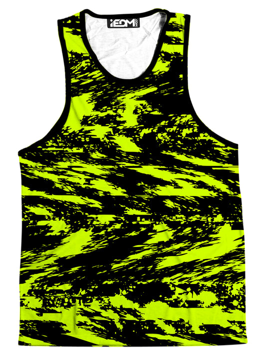 Black Lime Bolt Glitch Men's Tank, Big Tex Funkadelic, | iEDM