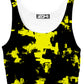 Black and Yellow Abstract Crop Top and Booty Shorts Combo, Big Tex Funkadelic, | iEDM