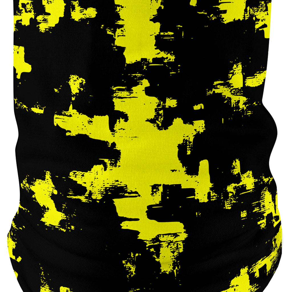 Black and Yellow Abstract Bandana Mask, Big Tex Funkadelic, | iEDM