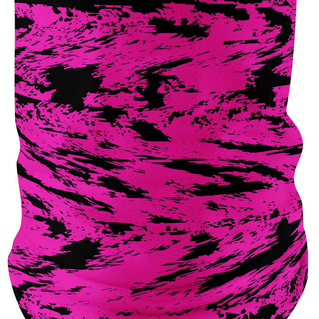 Pink and Black Rave Glitch Splatter Bandana Mask, Big Tex Funkadelic, | iEDM