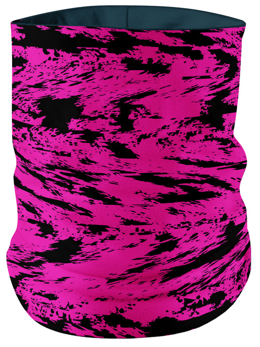 Pink and Black Rave Glitch Splatter Bandana Mask, Big Tex Funkadelic, | iEDM