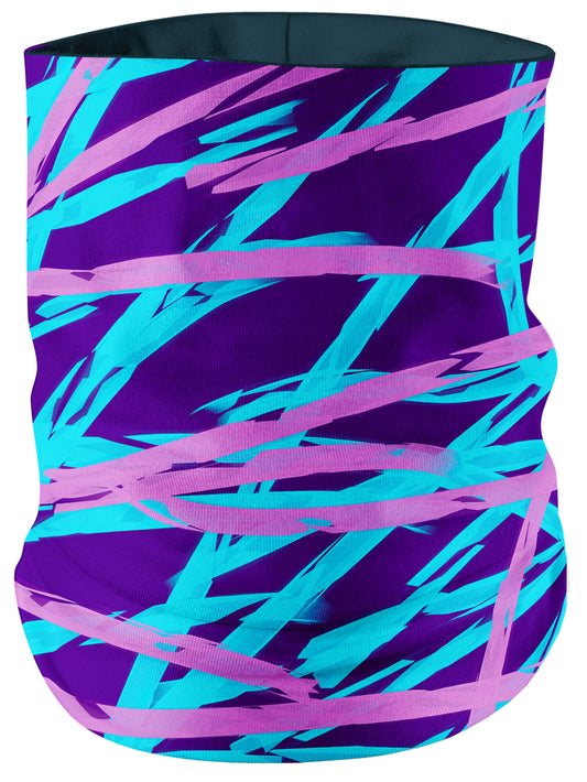 Purple and Blue Rave Abstract Bandana Mask, Big Tex Funkadelic, | iEDM
